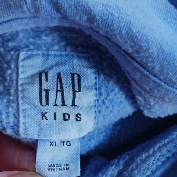 BUNDLE Lot 2x Gap Kids Dip Dye Sweatshirt XL Mustard Yellow & Pink Blue Cotton - Picture 6 of 16